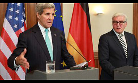 En un encuentro con el ministro de exteriores alemán, Steinmeier